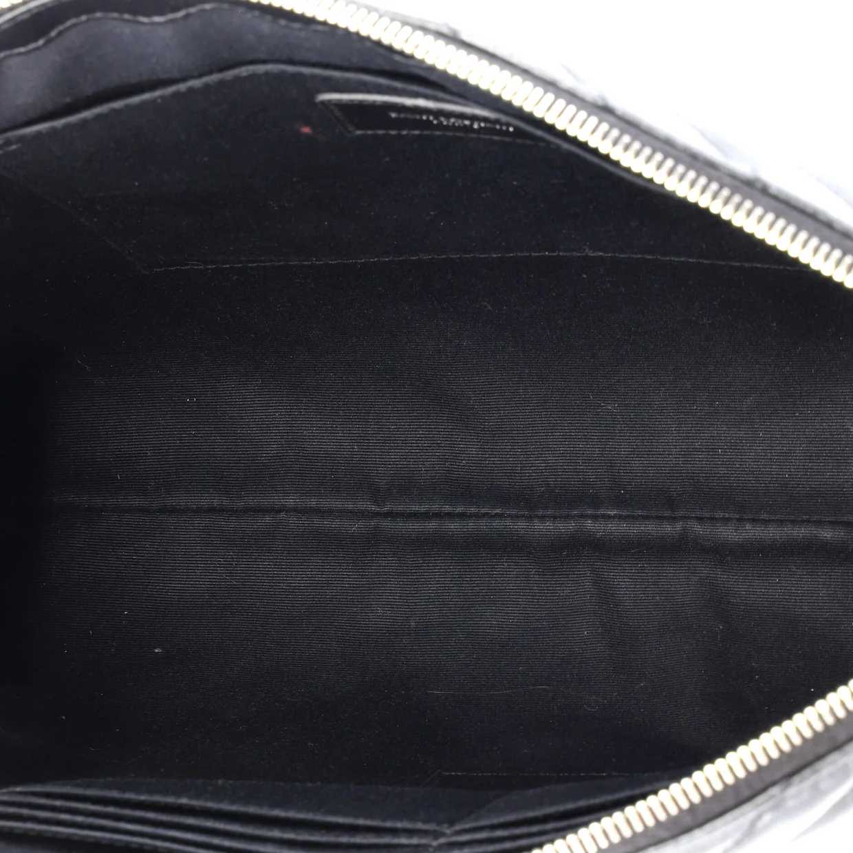 Classic Monogram Wristlet Pouch Matelasse Chevron Leather Large - Deep Luxury