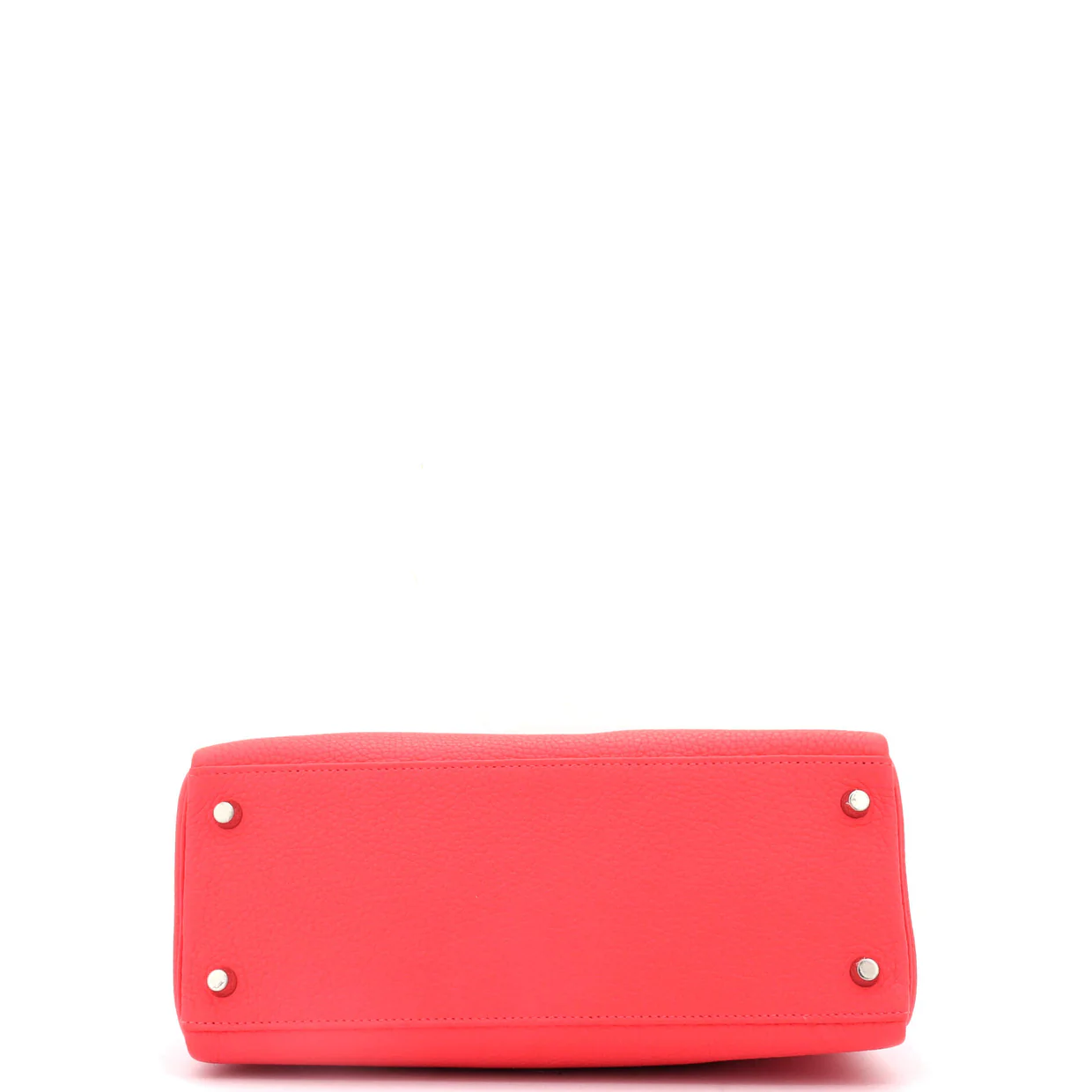 Kelly Handbag Rouge Pivoine Clemence with Palladium Hardware 28 - Deep Luxury