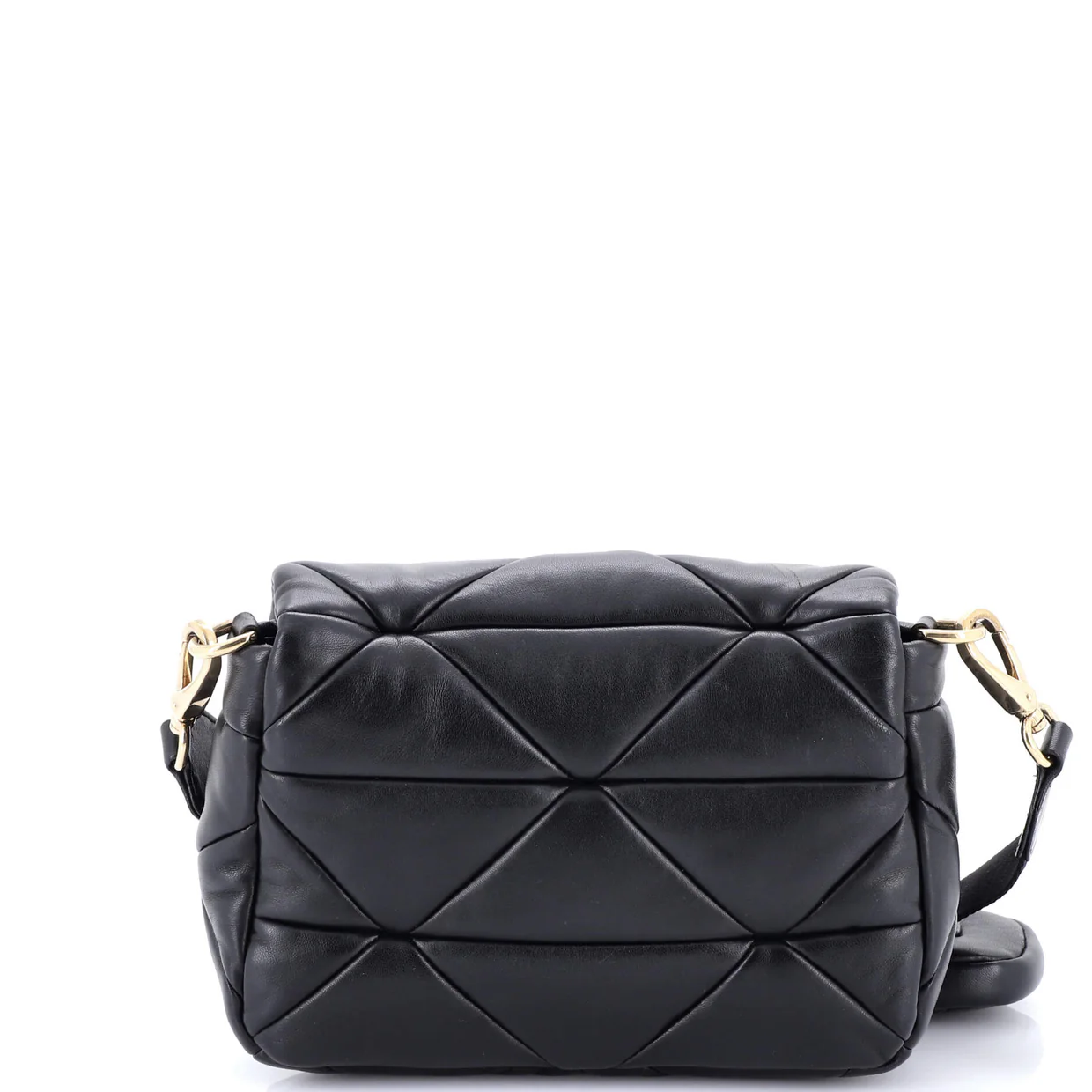 System Flap Shoulder Bag Quilted Nappa Leather Small - Deep Luxury