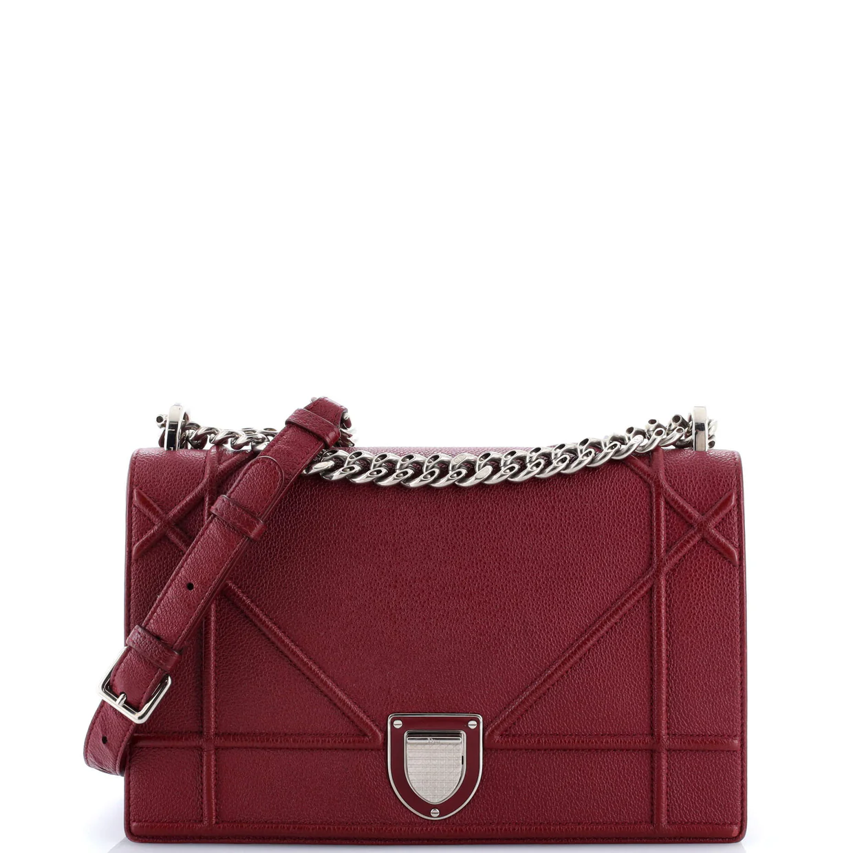 Diorama Flap Bag Grained Calfskin Medium - Deep Luxury