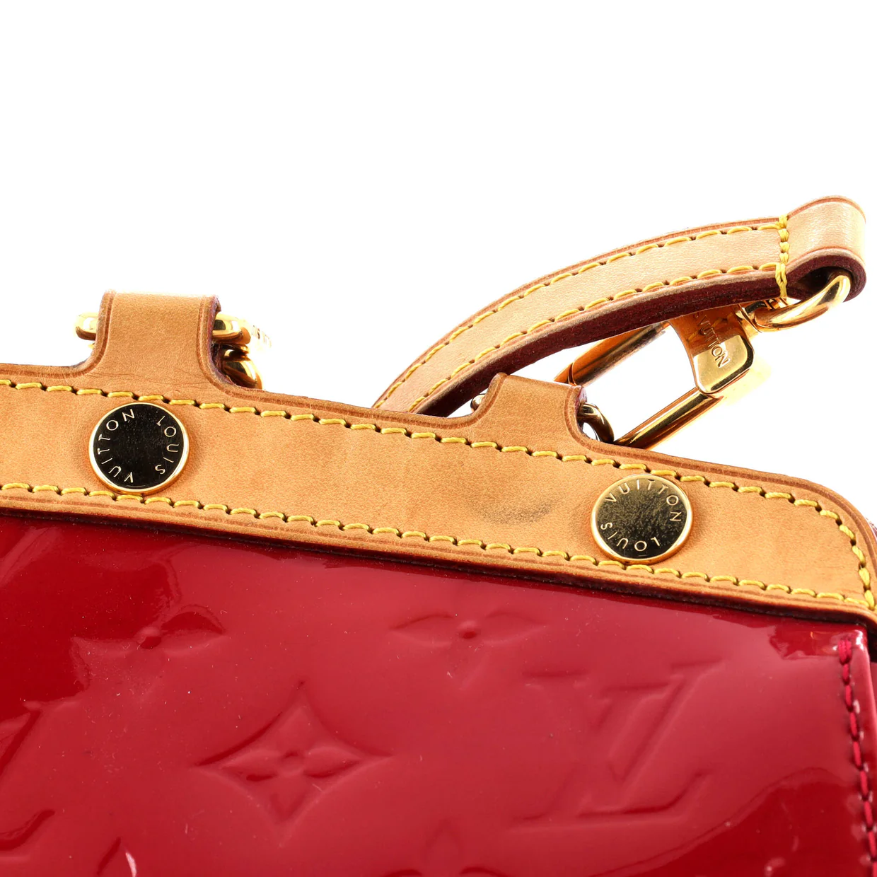 Brea Handbag Monogram Vernis MM - Deep Luxury