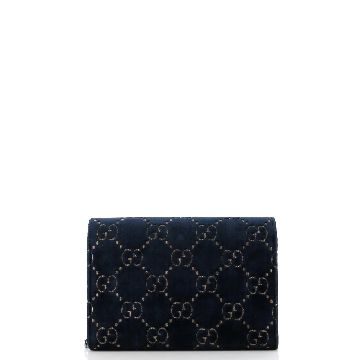 Dionysus Chain Wallet GG Velvet Small - Deep Luxury