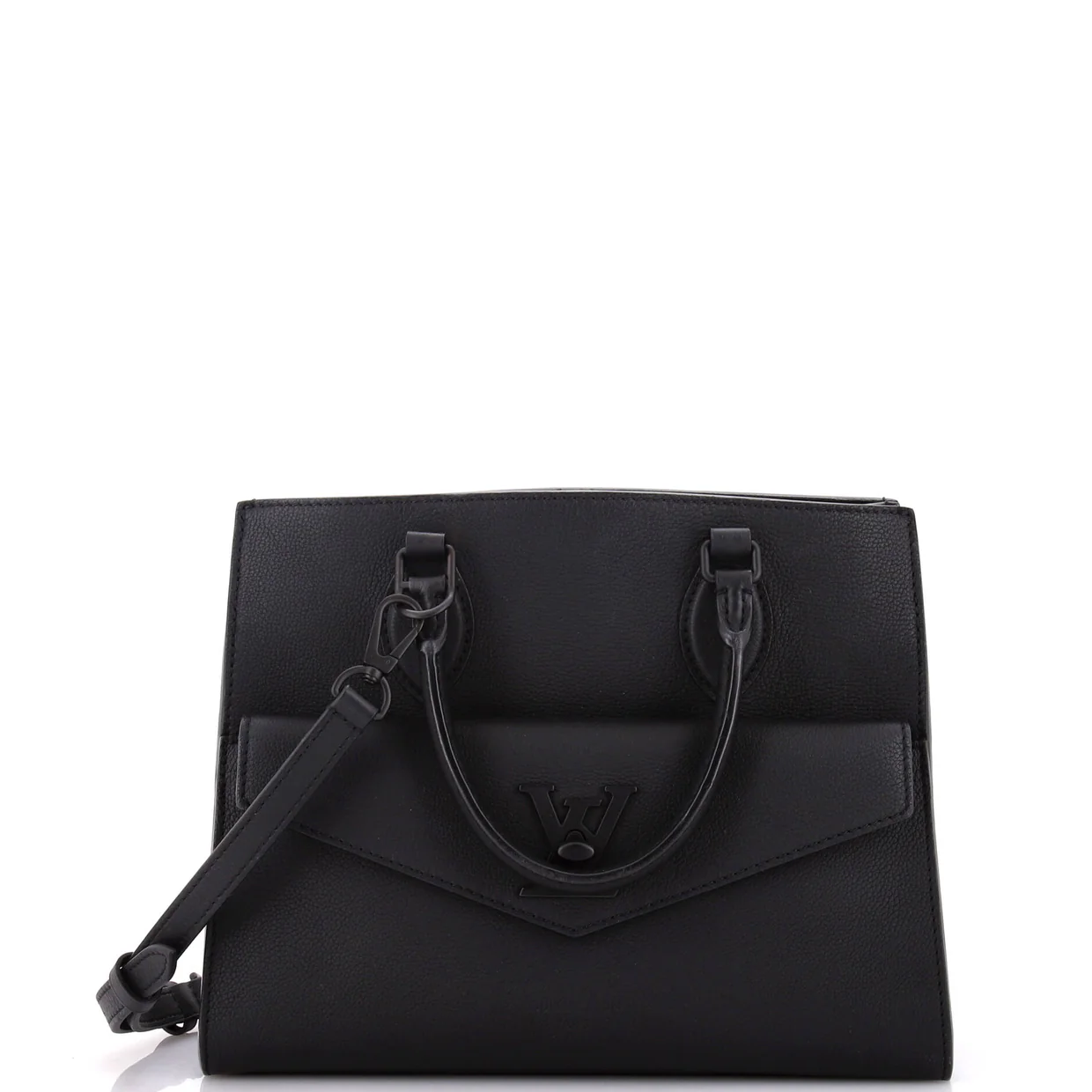 Lockme Monochrome Tote Leather PM - Deep Luxury