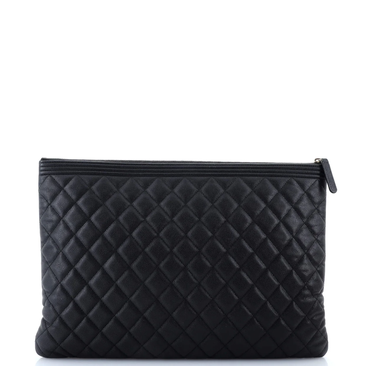 Boy O Case Clutch Quilted Caviar Large - Deep Luxury