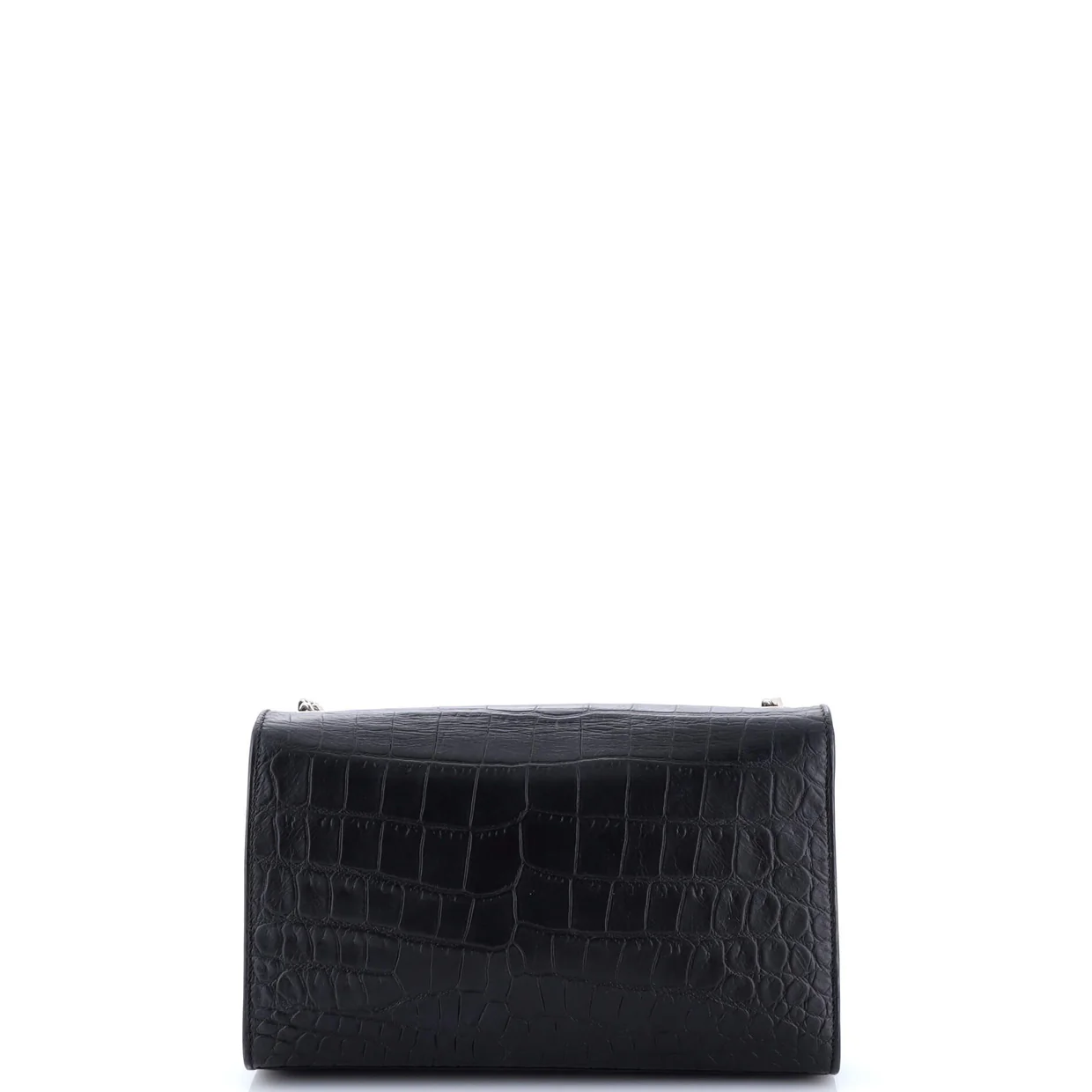 Classic Monogram Tassel Crossbody Bag Crocodile Embossed Leather Medium - Deep Luxury