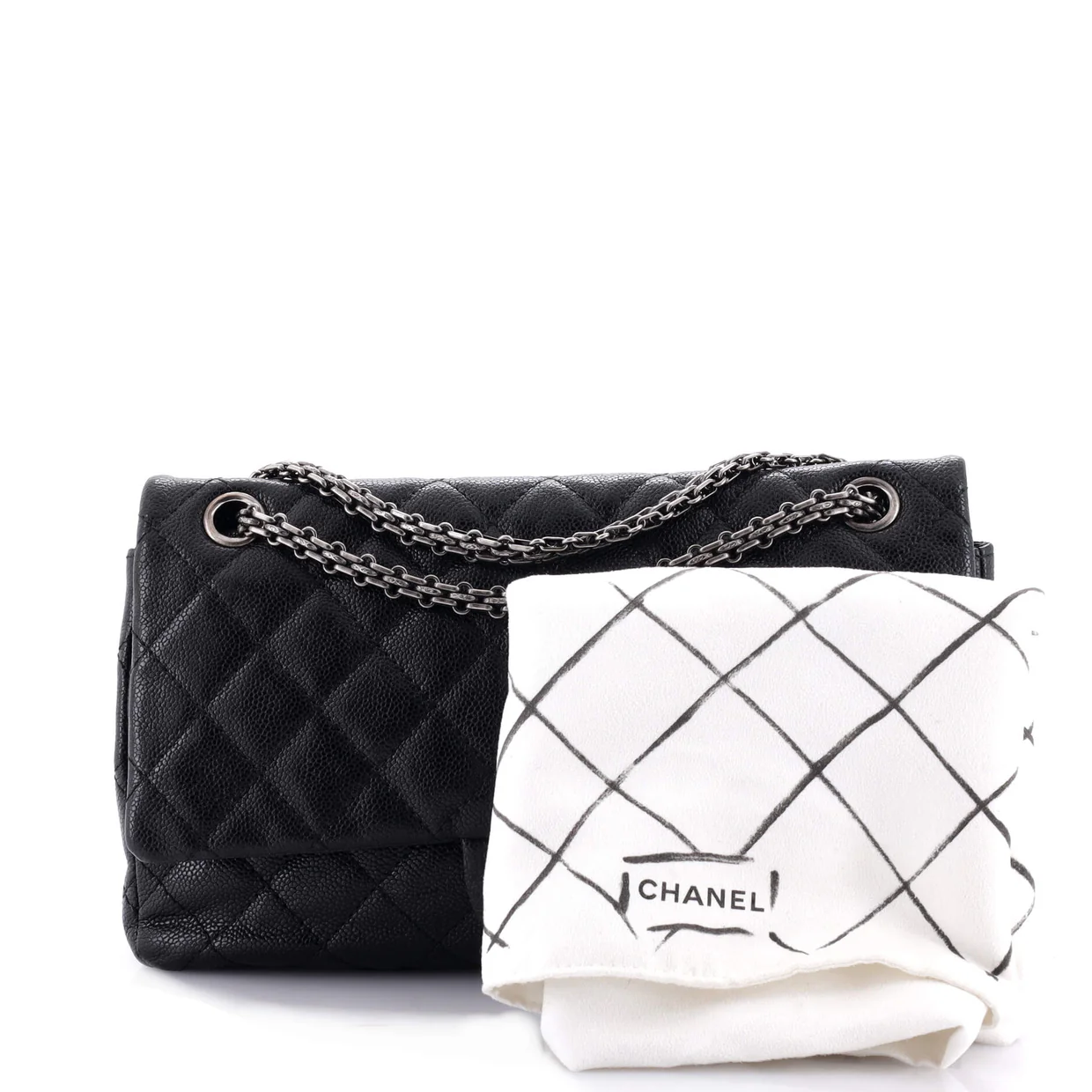 Reissue 2.55 Flap Bag Quilted Caviar 226 - Deep Luxury