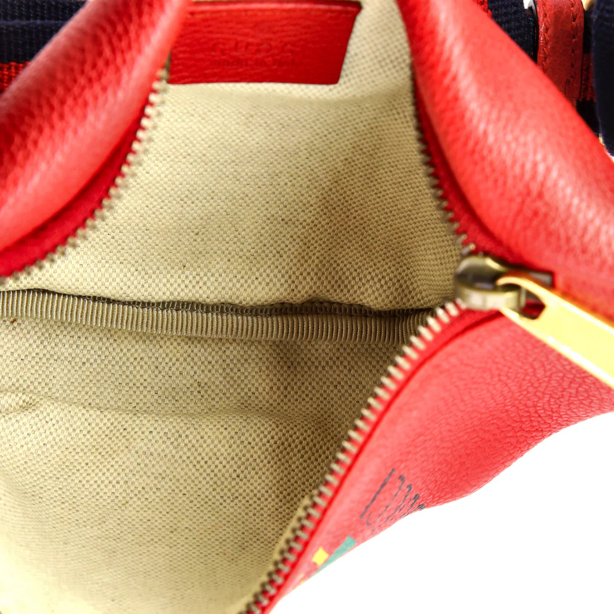 Logo Belt Bag Printed Leather Small - Deep Luxury