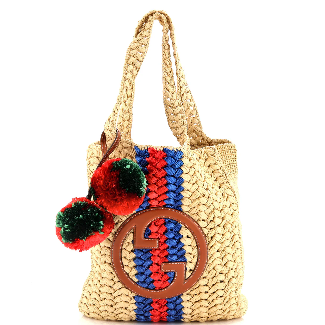 Blondie NM Open Tote Raffia Small - Deep Luxury