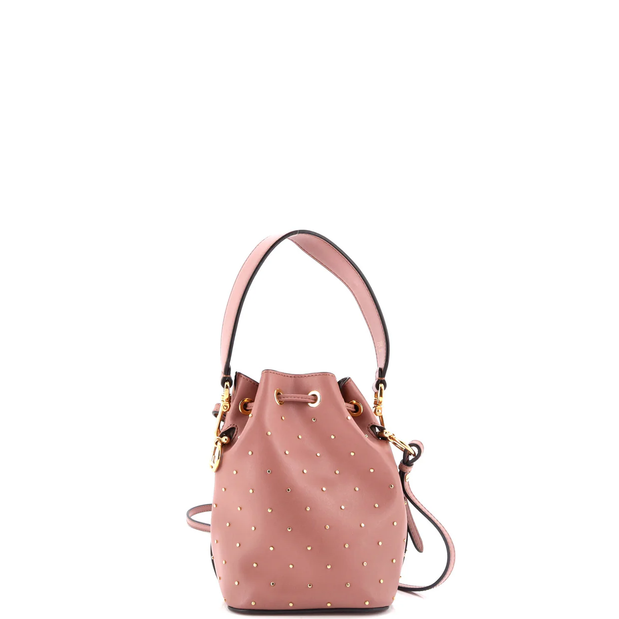 Mon Tresor Bucket Bag Studded Leather Mini - Deep Luxury