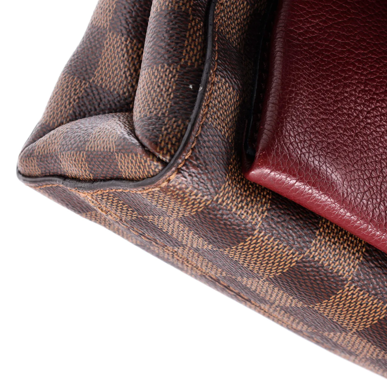 Vavin Handbag Damier with Leather PM - Deep Luxury