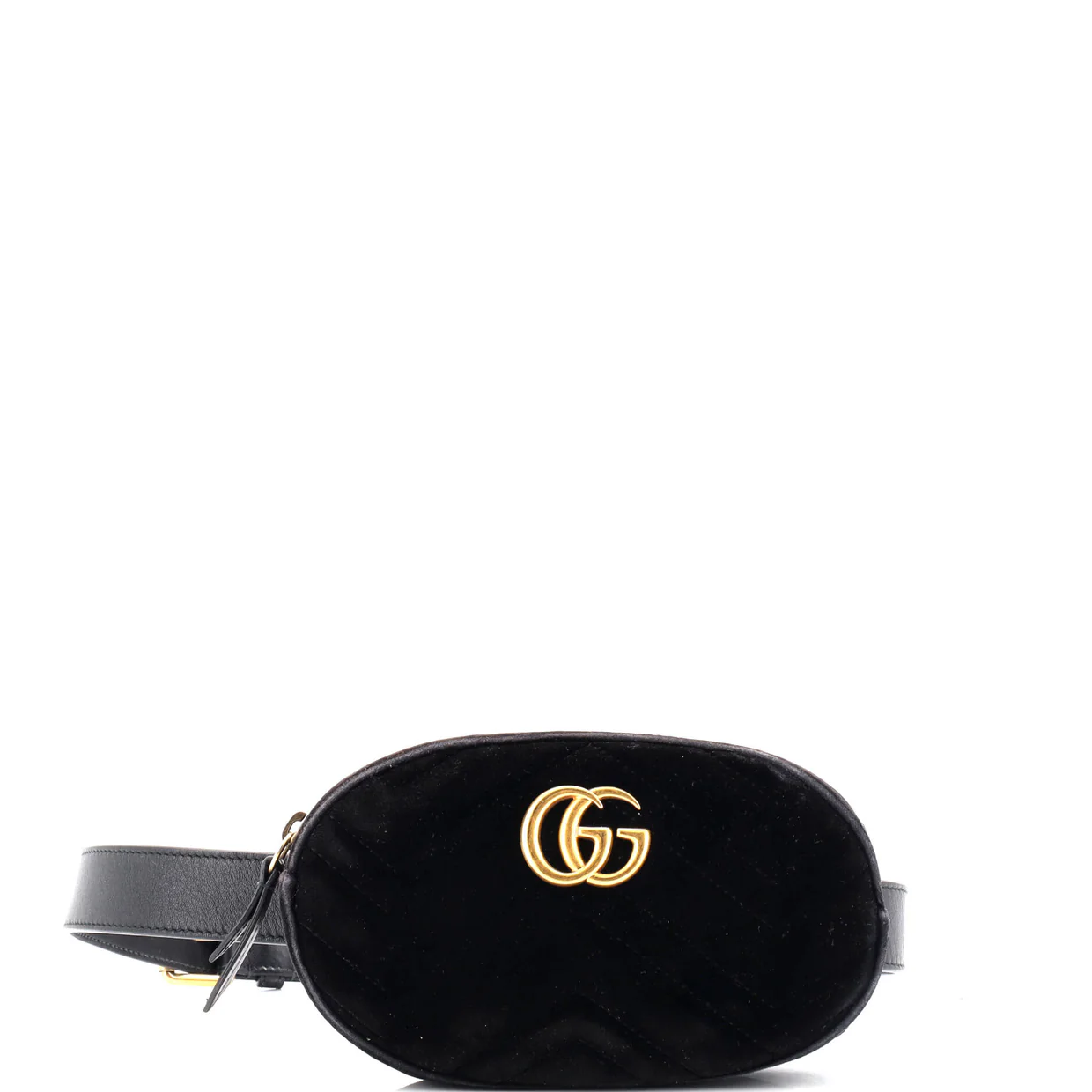 GG Marmont Belt Bag Matelasse Velvet - Deep Luxury