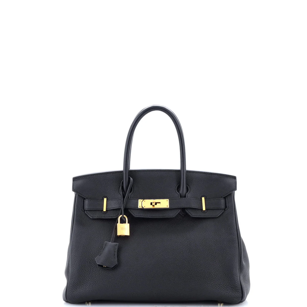 Birkin Handbag Noir Togo with Gold Hardware 30 - Deep Luxury