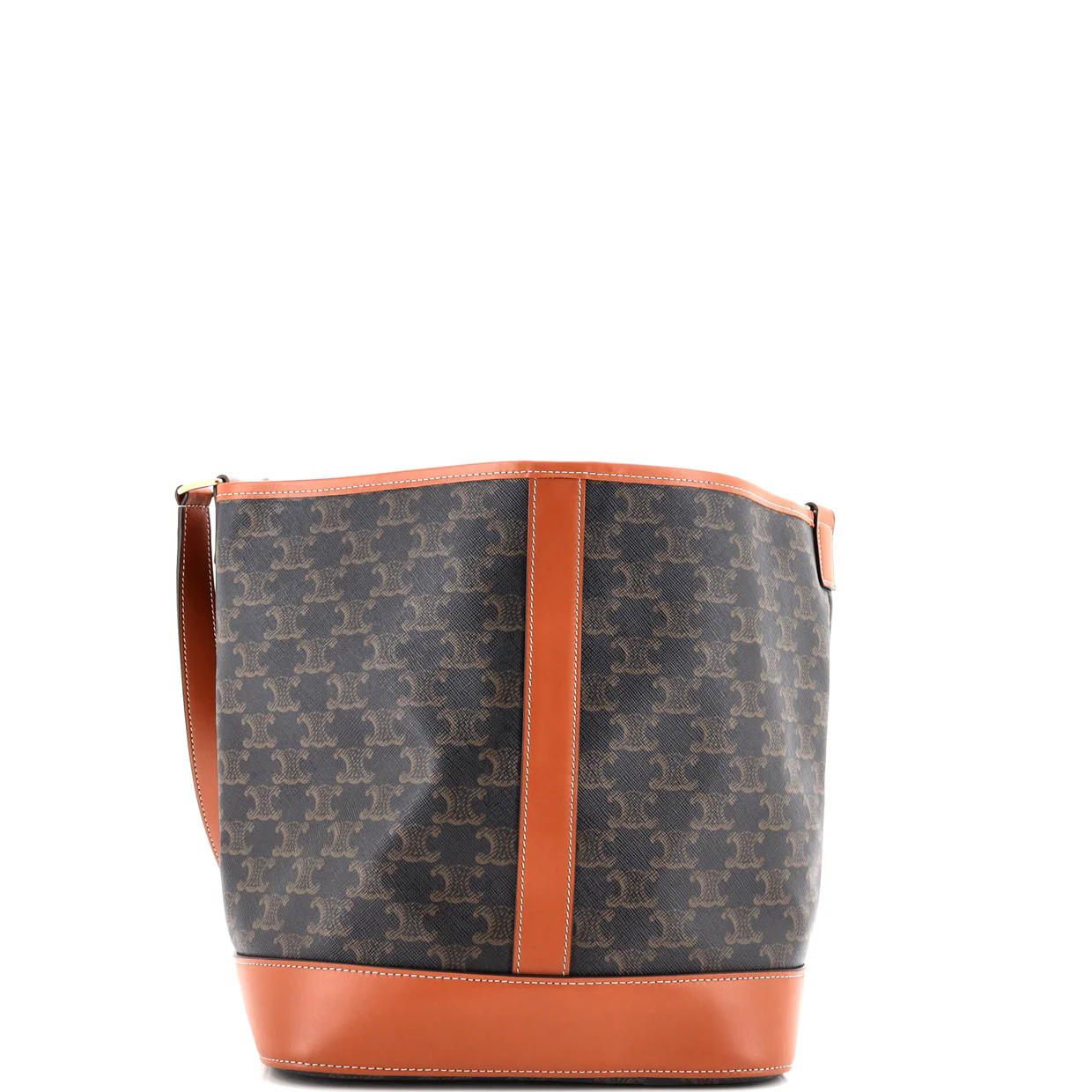 Bucket Bag Triomphe Coated Canvas Medium - Deep Luxury