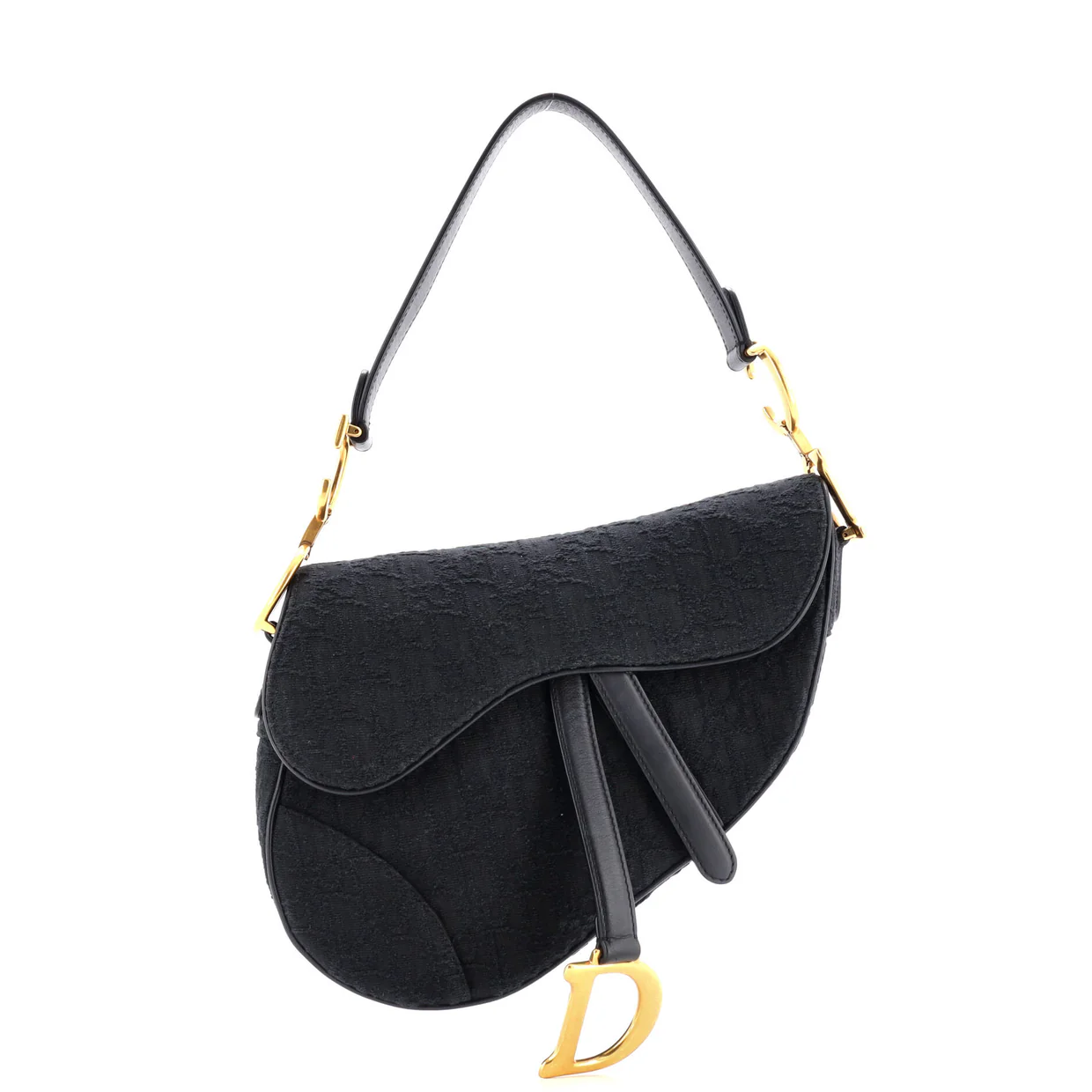 Saddle Handbag Oblique Jacquard Medium - Deep Luxury