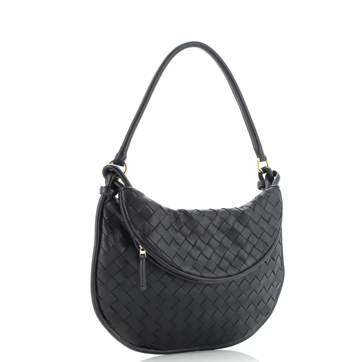 Gemelli Shoulder Bag Intrecciato Leather Medium - Deep Luxury