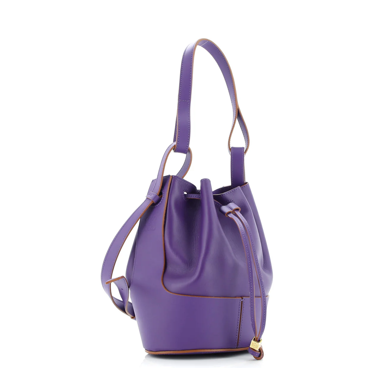 Balloon Bucket Bag Leather Small - Deep Luxury