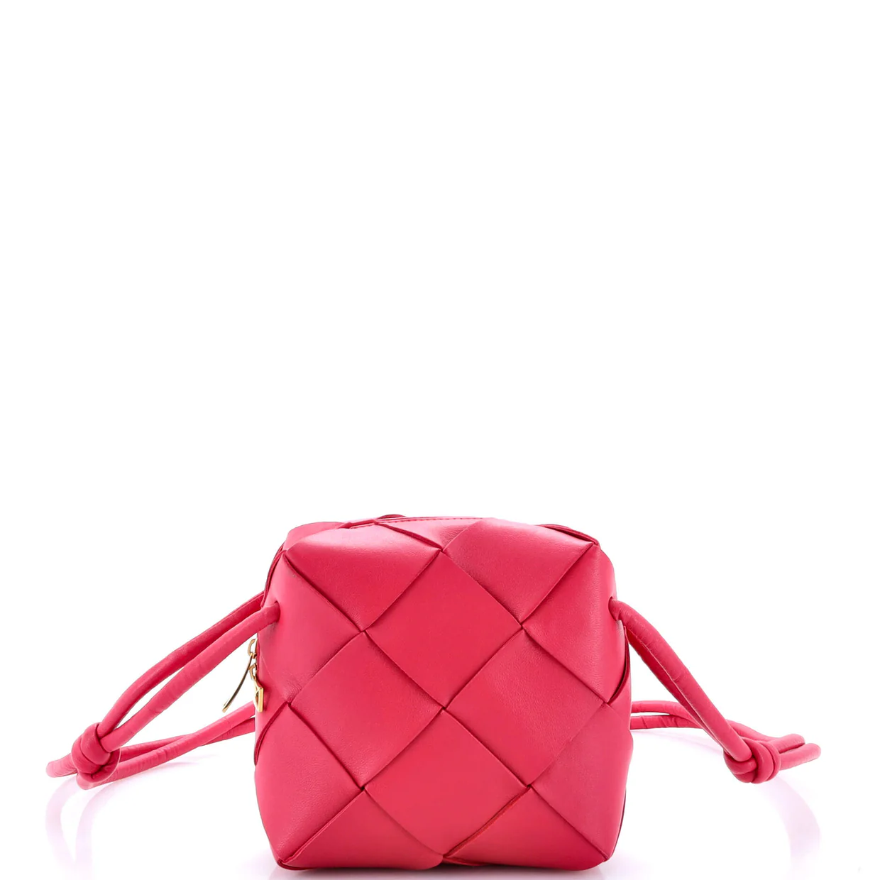 Cassette Camera Crossbody Bag Maxi Intrecciato Leather Mini - Deep Luxury