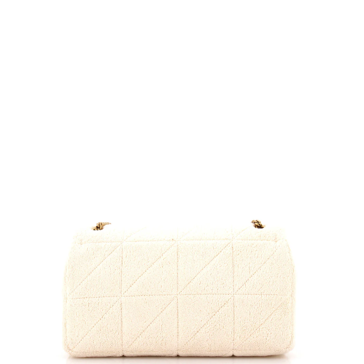 Jamie Baguette Shoulder Bag Quilted Terry Cloth Medium - Deep Luxury