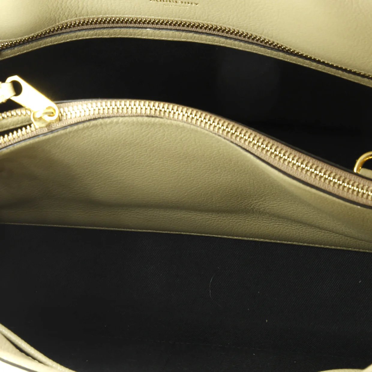 Title Two Handle Tote Leather Small - Deep Luxury