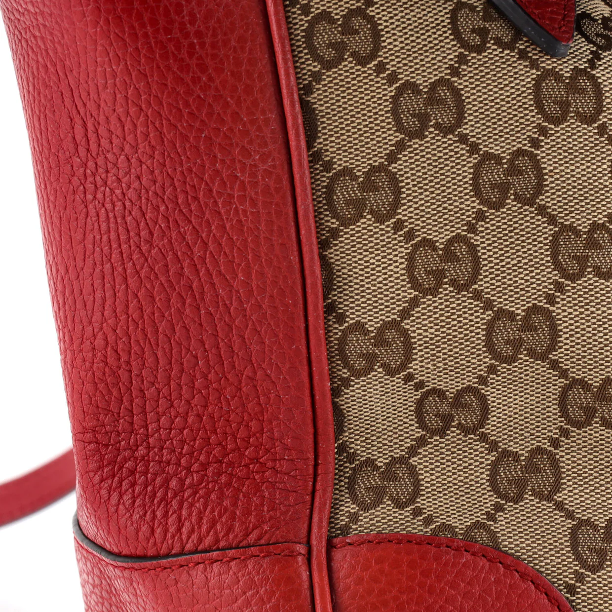 Bree Convertible Tote GG Canvas with Leather Small - Deep Luxury