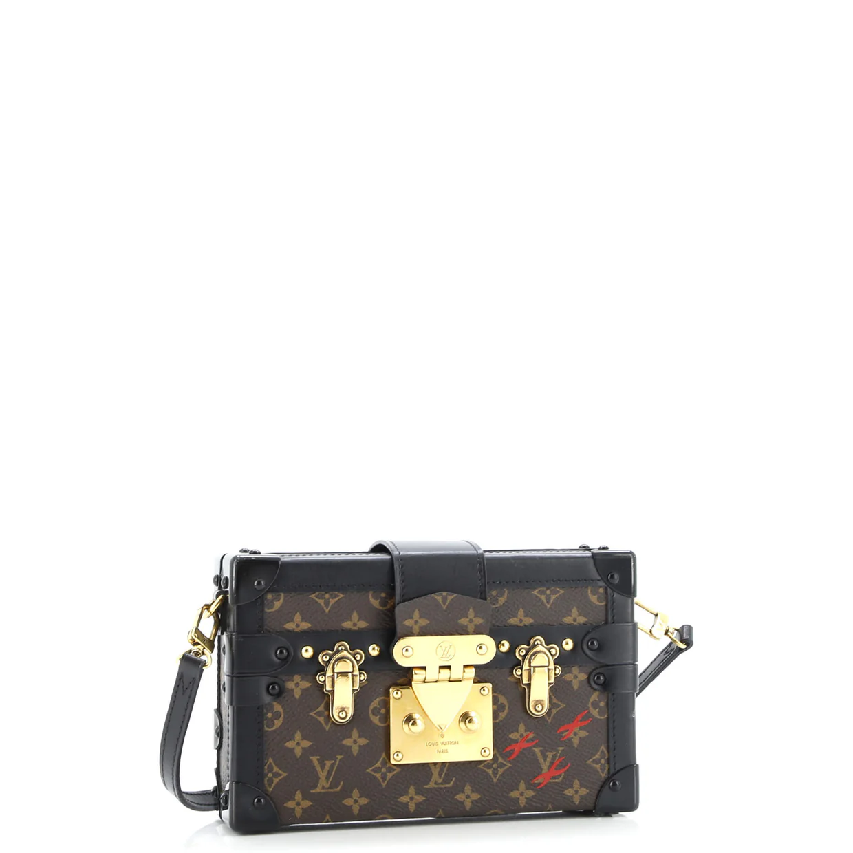 Petite Malle Handbag Monogram Canvas - Deep Luxury