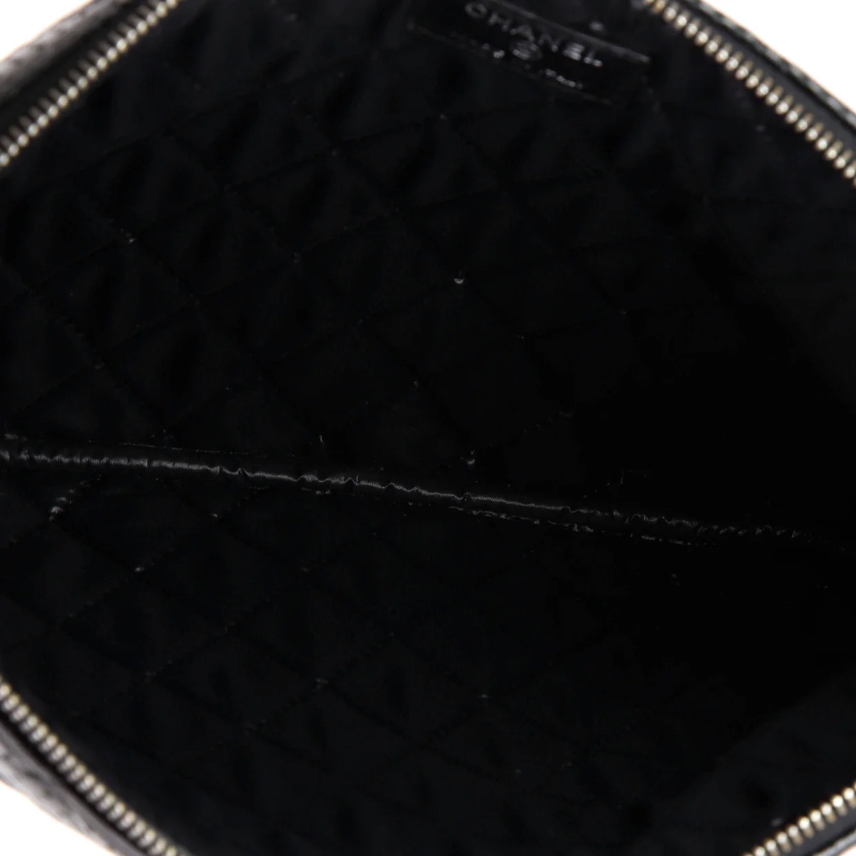O Case Clutch Quilted Perforated Lambskin Medium - Deep Luxury