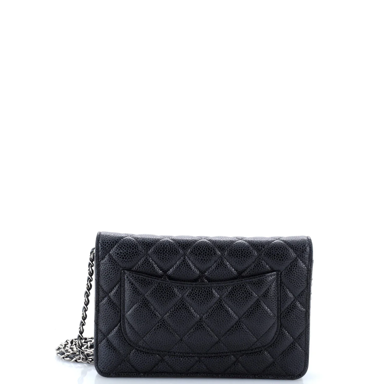 Wallet on Chain Quilted Caviar - Deep Luxury