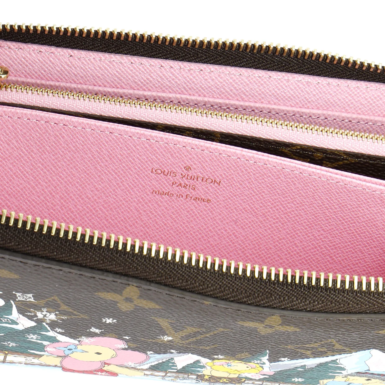 Zippy Wallet Limited Edition Vivienne Xmas Monogram Canvas - Deep Luxury