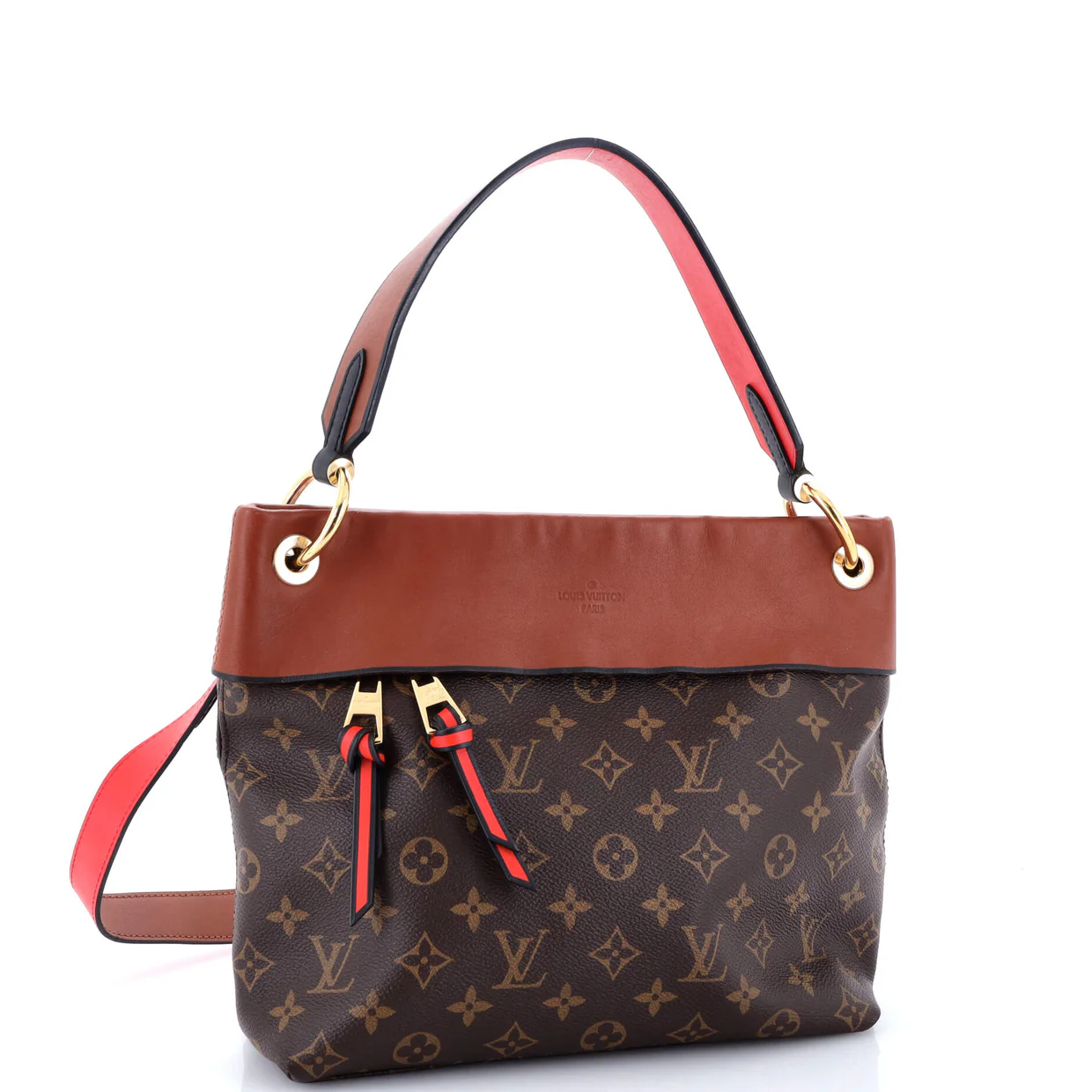 Tuileries Besace Bag Monogram Canvas with Leather - Deep Luxury