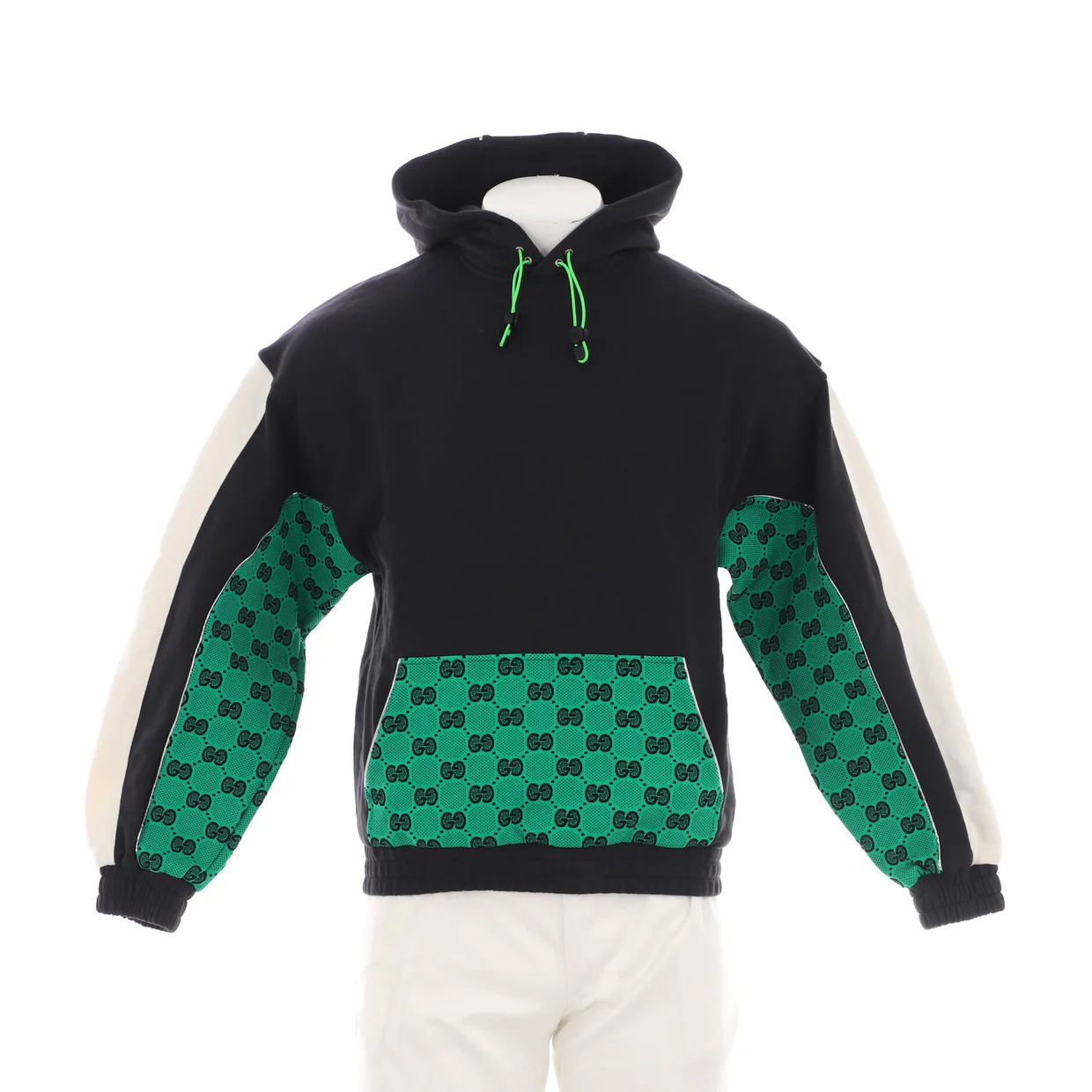 Men's Panelled Hoodie GG Cotton - Deep Luxury