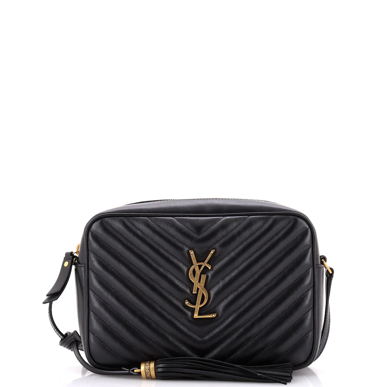 Lou Camera Bag Matelasse Chevron Leather Small - Deep Luxury