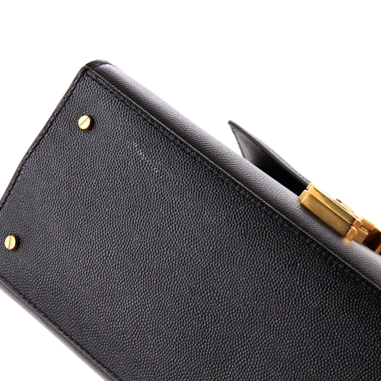 Cassandra Top Handle Bag Leather Medium - Deep Luxury