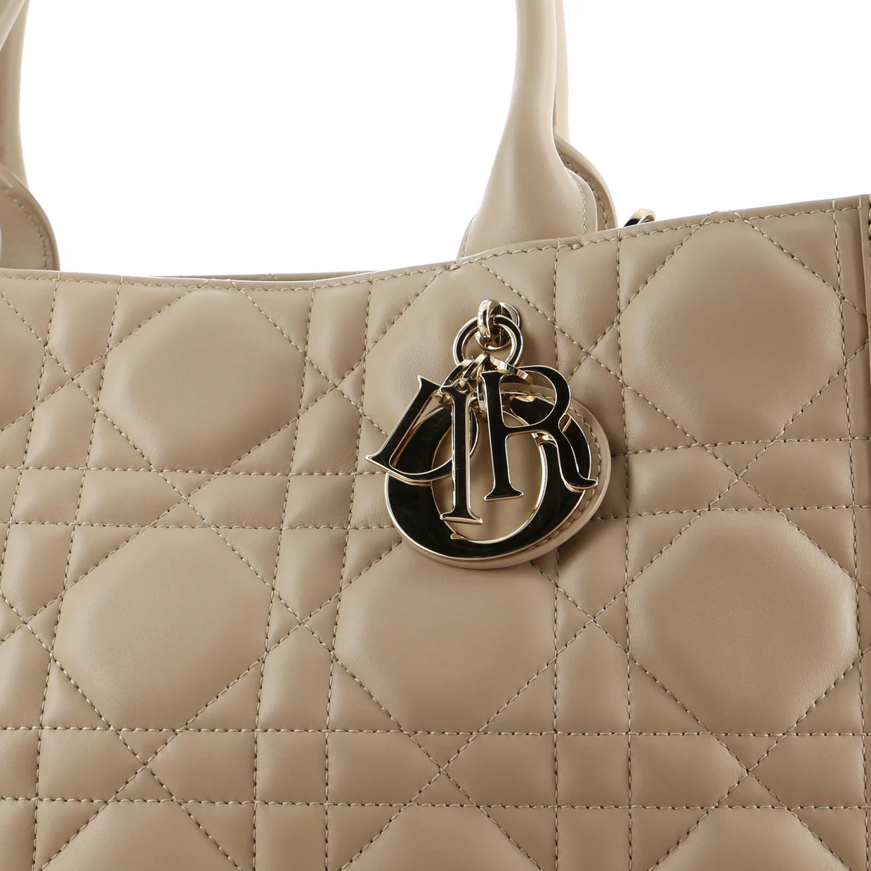 Book Tote Cannage Quilt Lambskin Medium - Deep Luxury