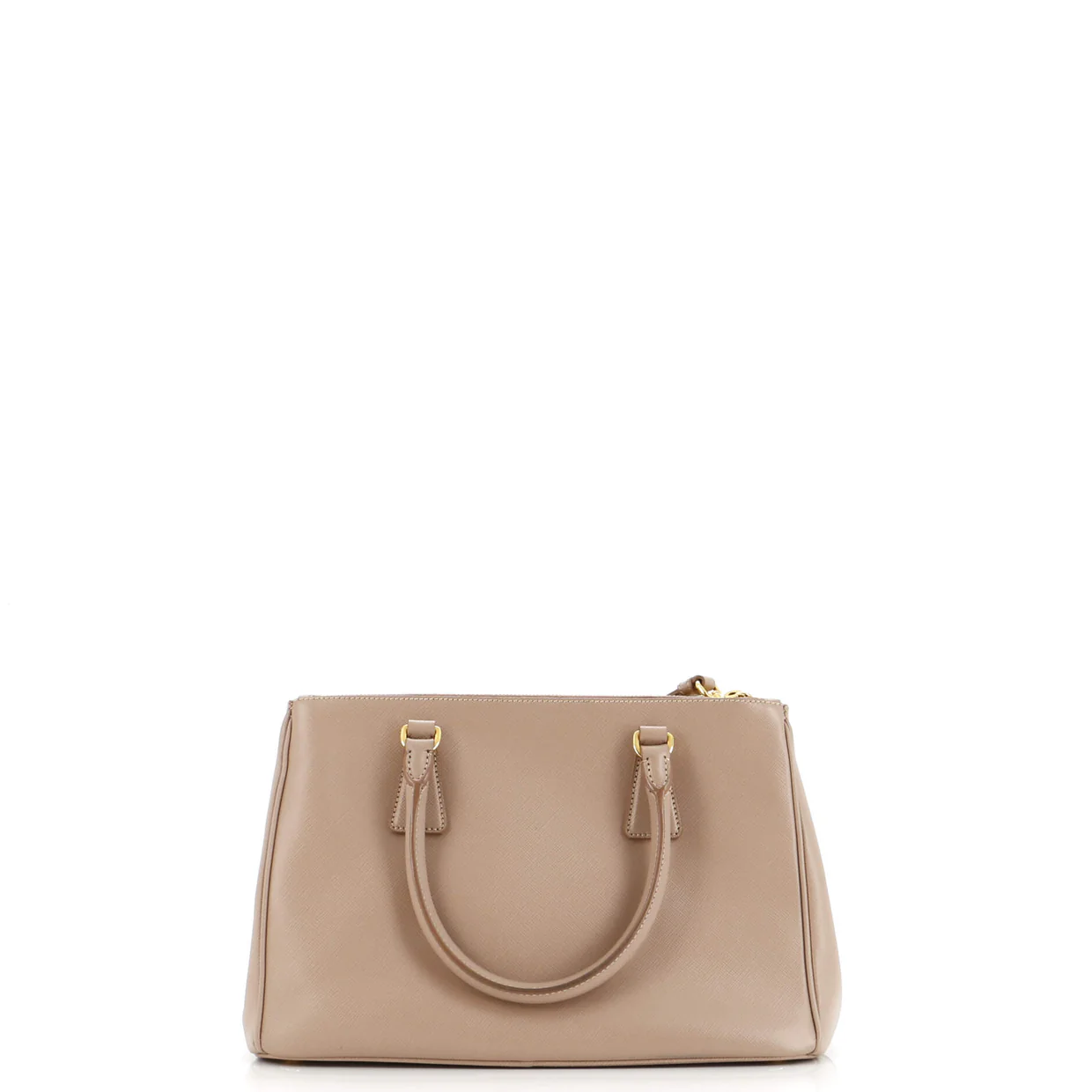 Double Zip Lux Tote Saffiano Leather Small - Deep Luxury
