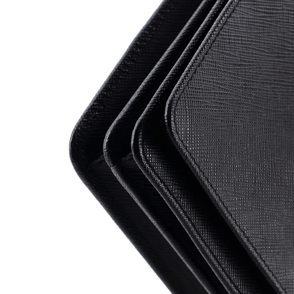 Chain Wallet Crossbody Saffiano Leather - Deep Luxury