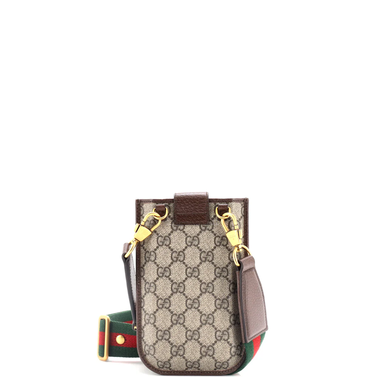 Ophidia Flap Phone Holder Crossbody Bag GG Coated Canvas - Deep Luxury