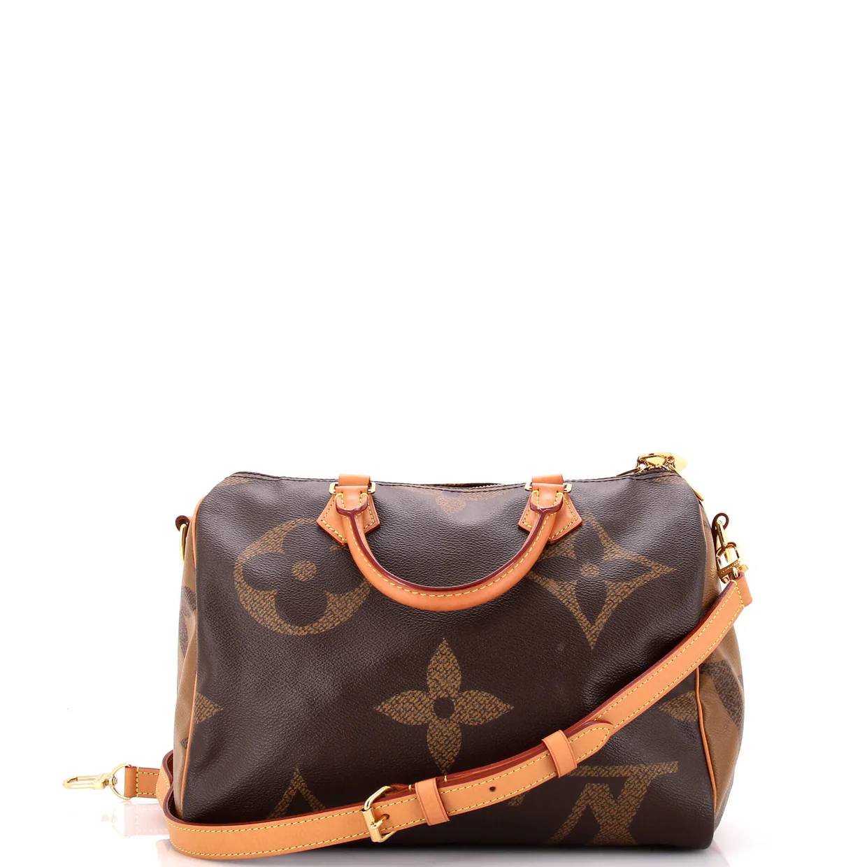 Speedy Bandouliere Bag Reverse Monogram Giant 30 - Deep Luxury