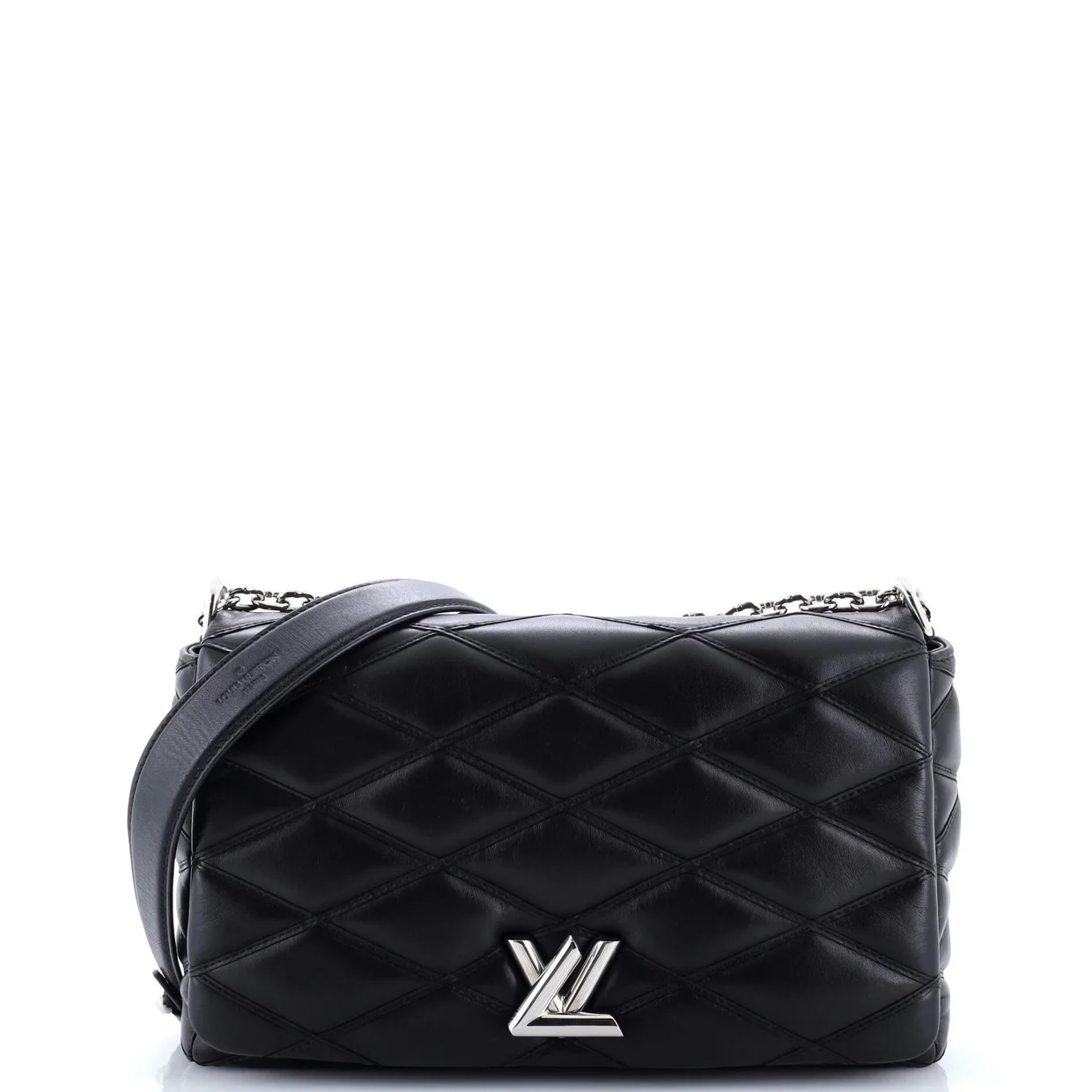 GO-14 Handbag Malletage Leather MM - Deep Luxury