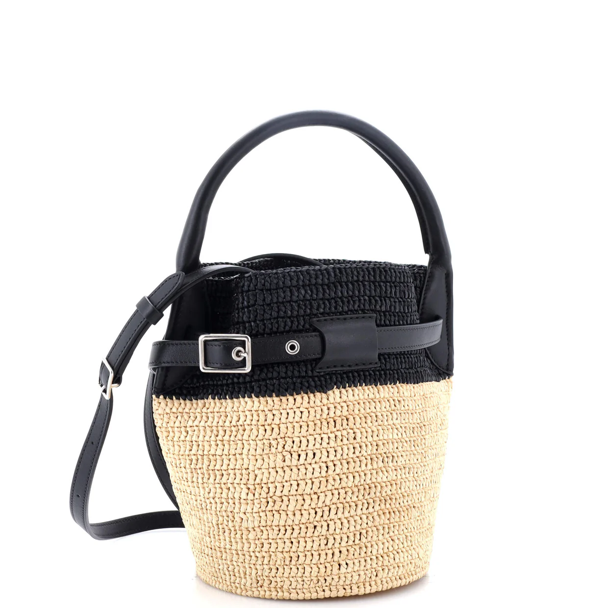 Big Bag Bucket Woven Raffia Nano - Deep Luxury