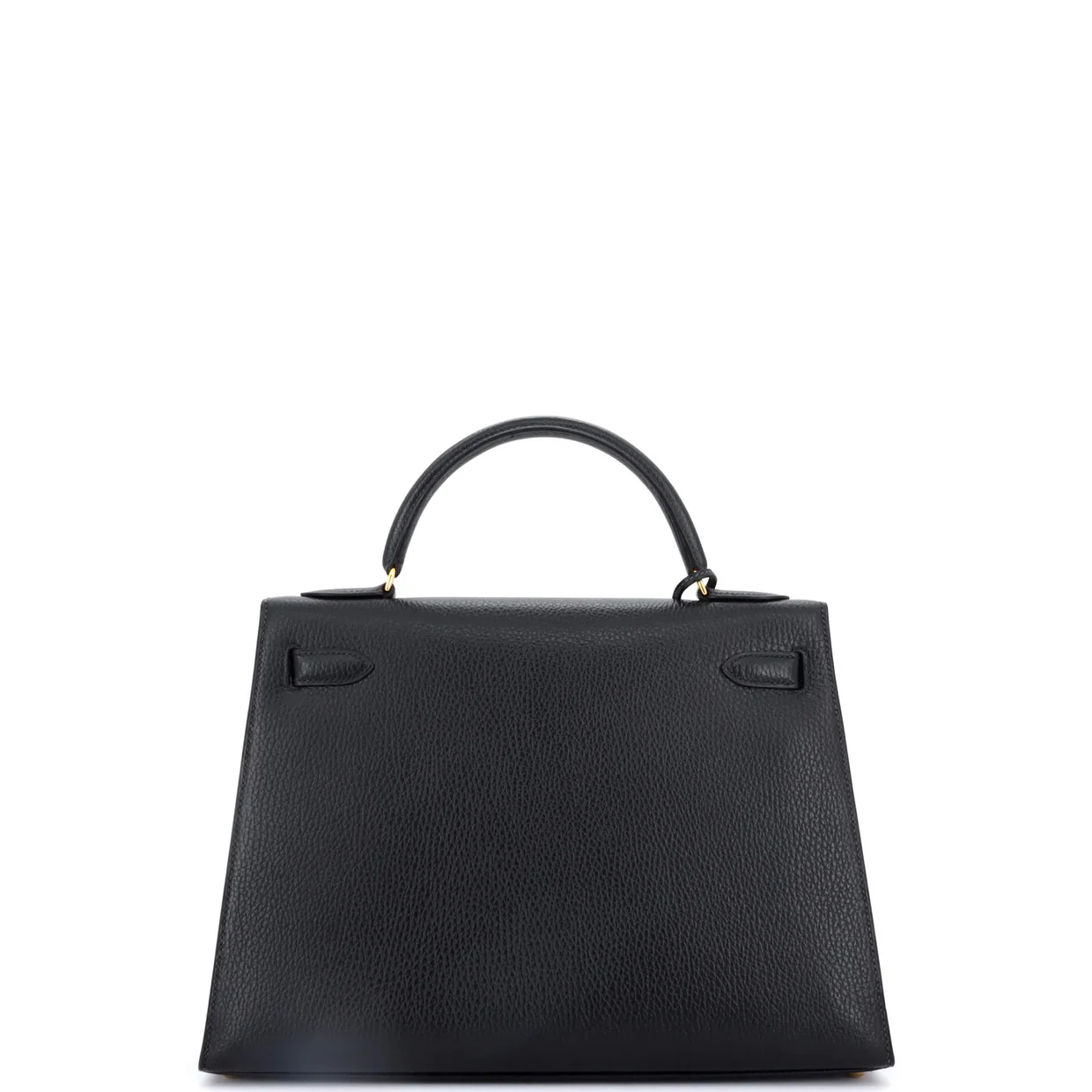 Kelly Handbag Noir Ardennes with Gold Hardware 32 - Deep Luxury