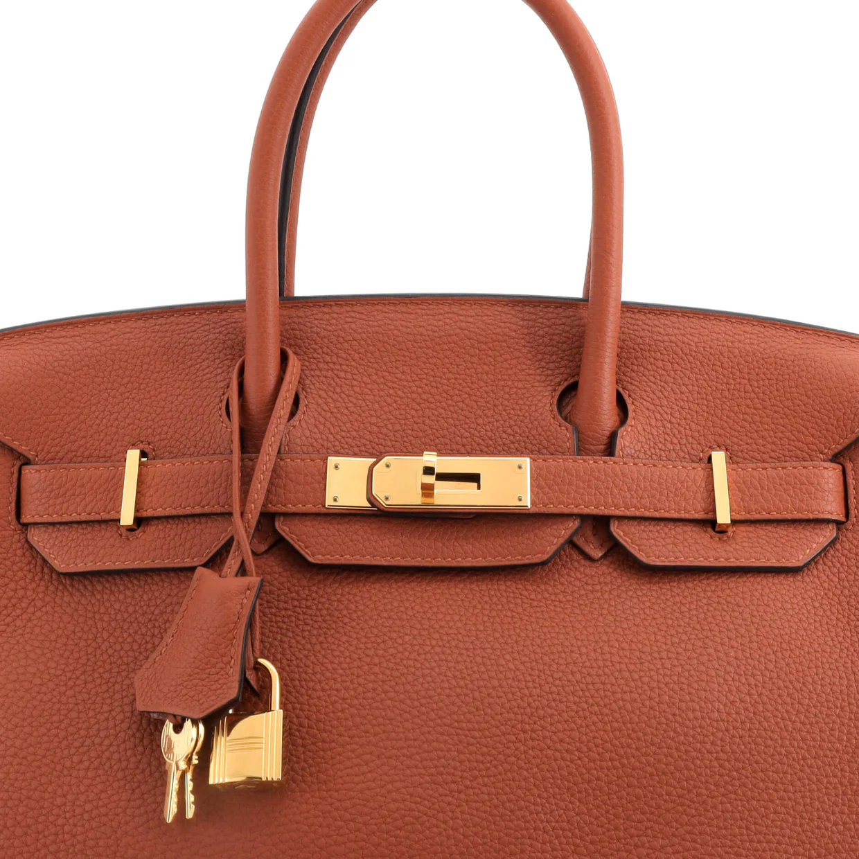 Birkin Handbag Cuivre Togo with Gold Hardware 30 - Deep Luxury