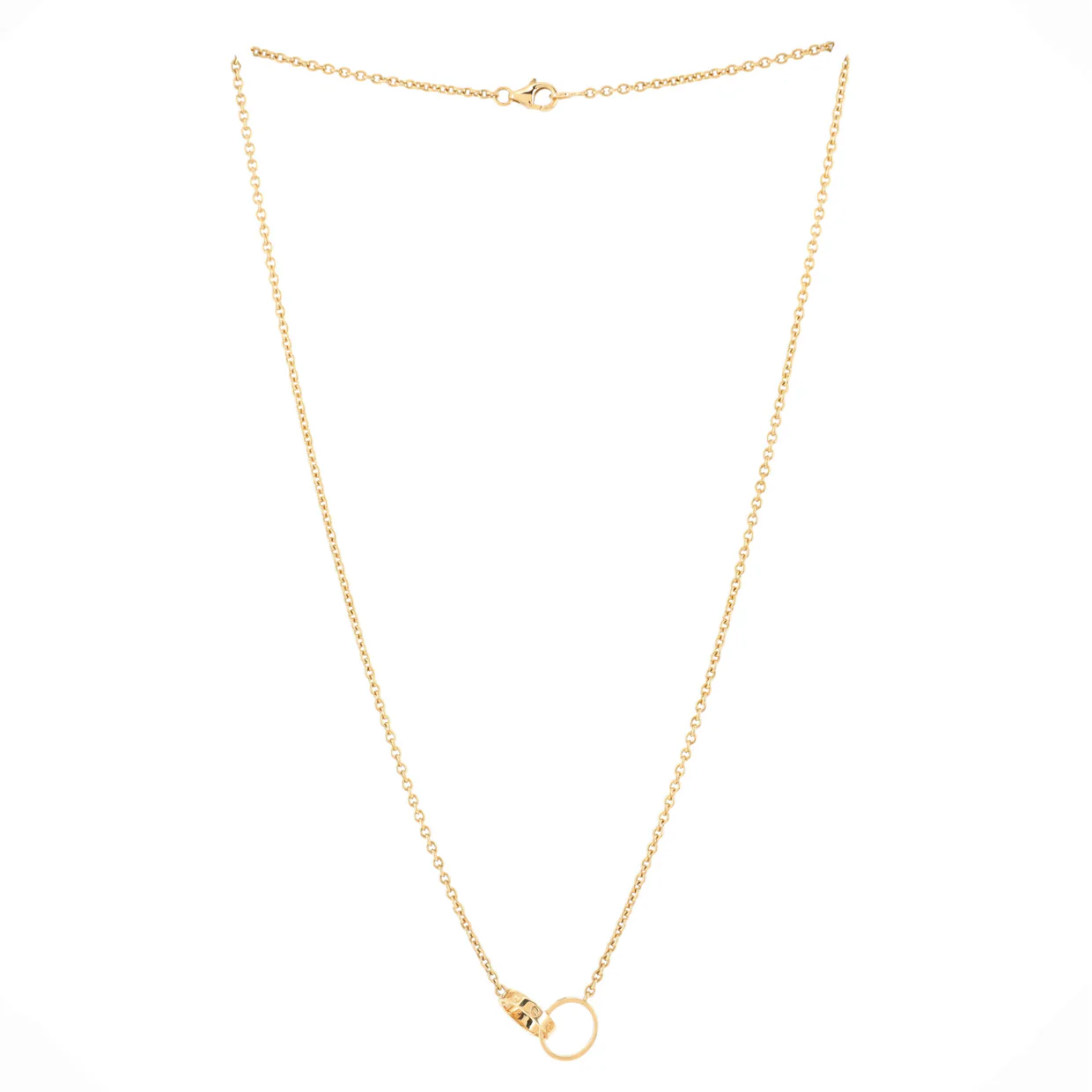 Love Interlocking Necklace 18K Yellow Gold - Deep Luxury