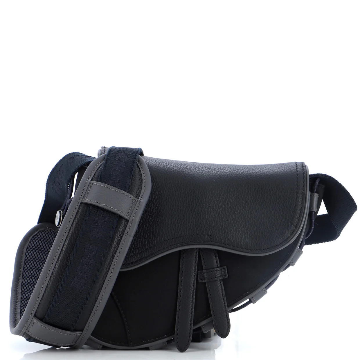 x Sacai Saddle Crossbody Bag Technical Fabric and Leather Mini - Deep Luxury