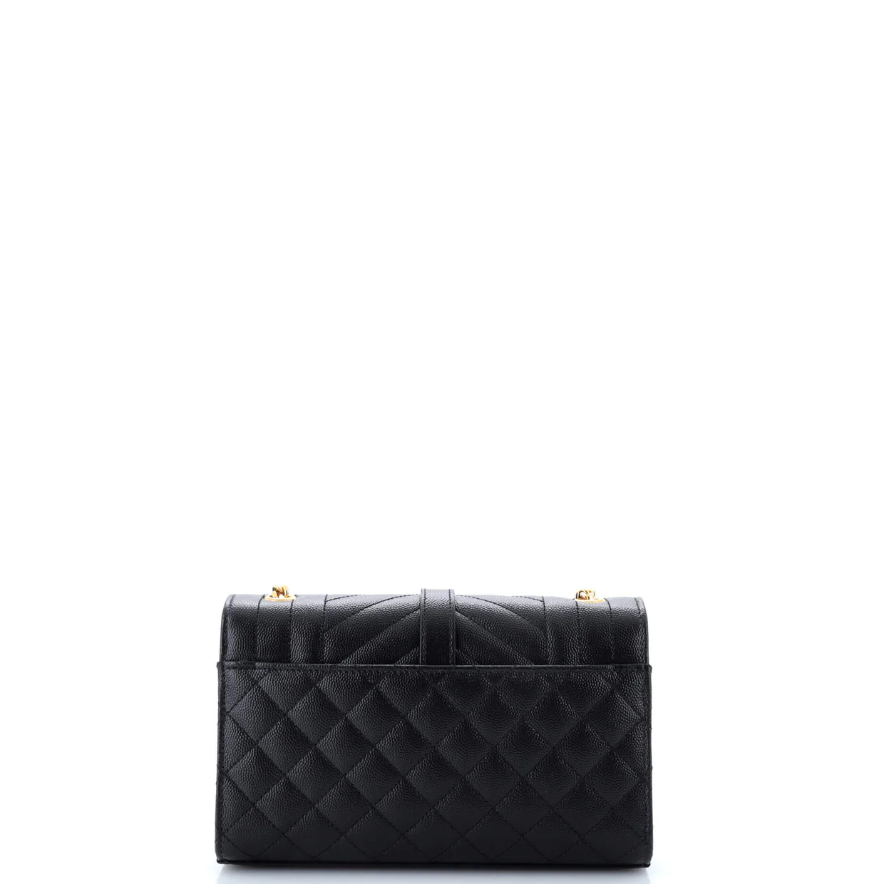 Classic Monogram Envelope Satchel Mixed Matelasse Leather Small - Deep Luxury