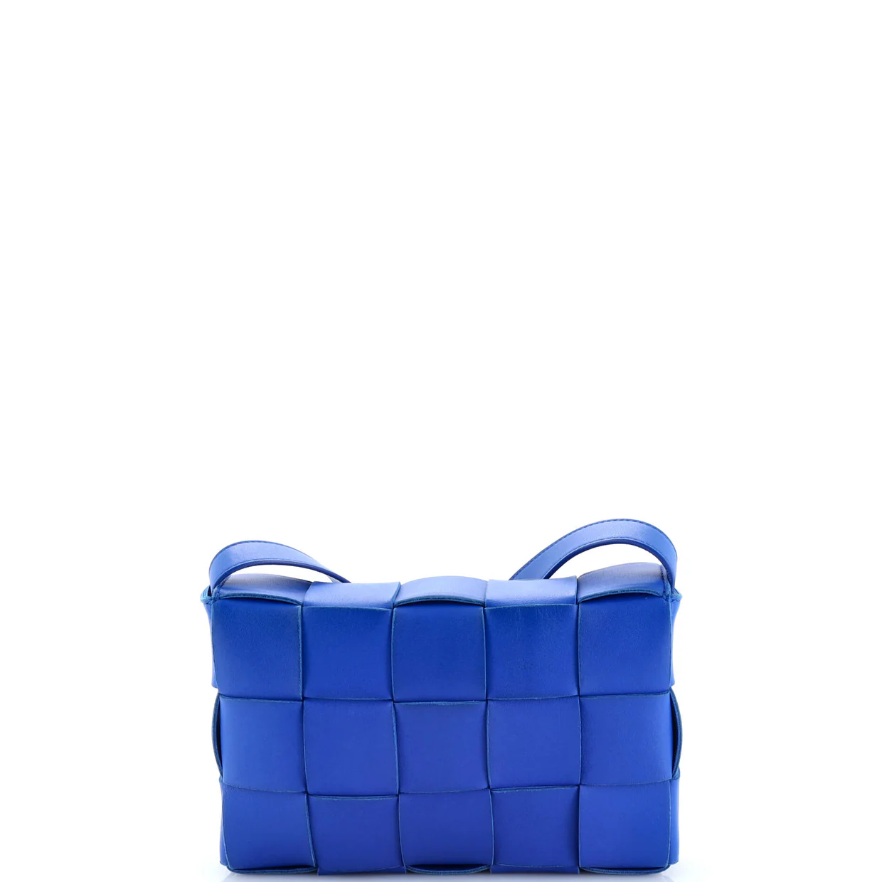 Cassette Crossbody Bag Maxi Intrecciato Leather Small - Deep Luxury