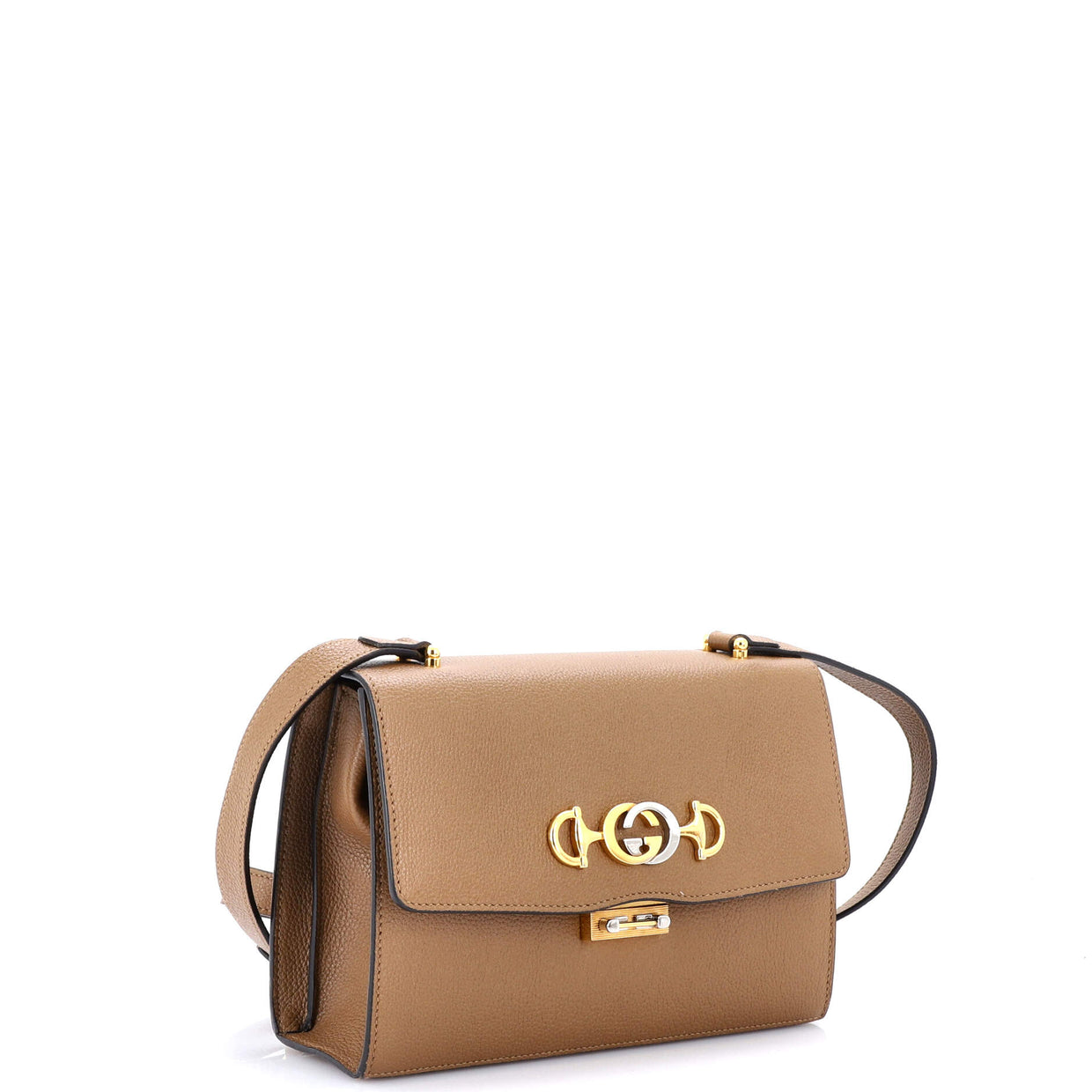 Zumi Flap Shoulder Bag Leather Small - Deep Luxury