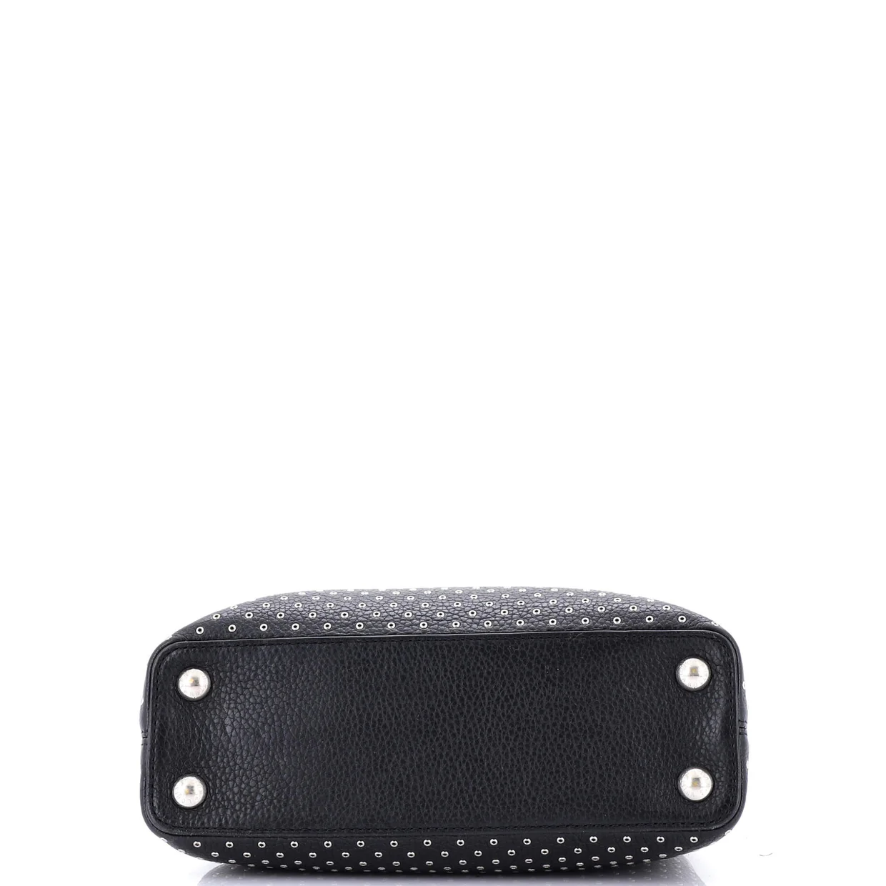 Capucines Bag Leather with Embellished Detail BB - Deep Luxury
