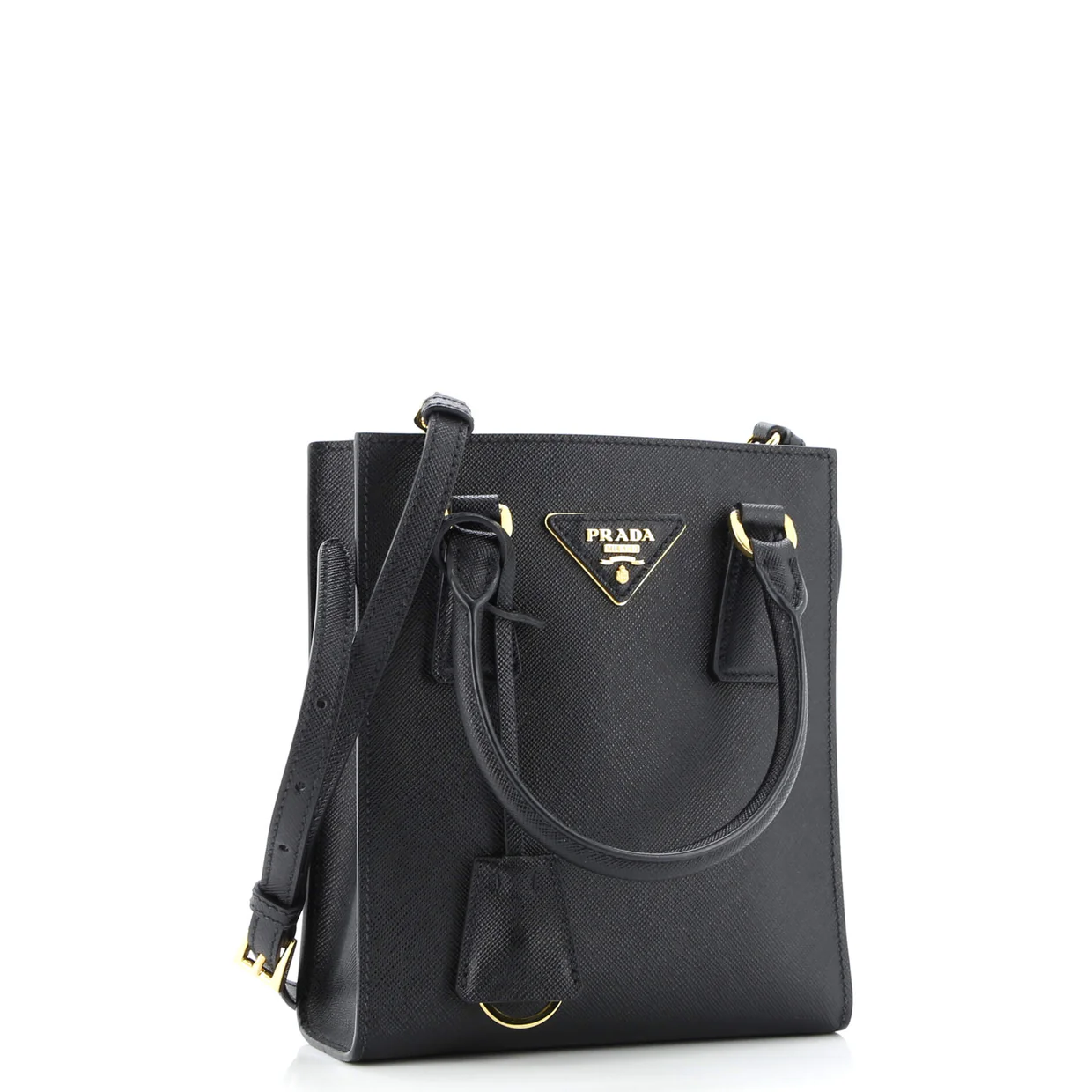 Convertible Open Tote Saffiano Leather Mini - Deep Luxury