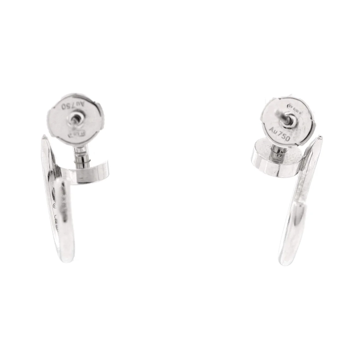 Juste un Clou Hoop Earrings 18K White Gold Small - Deep Luxury