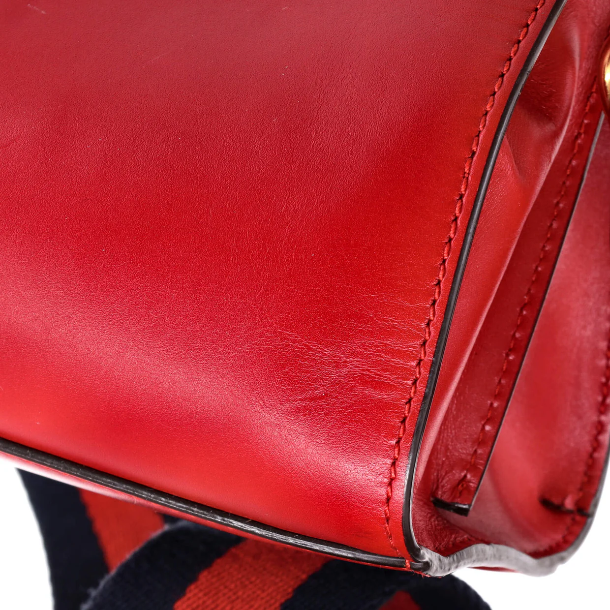 Nymphaea Top Handle Bag Leather Mini - Deep Luxury